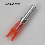 12pcs Arrow Pin Nocks Size L Arrow Nock +Aluminum Pin  For ID 4.2 mm 6.2 mm Carbon Arrow Shaft DIY Archery Accessories