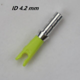 12pcs Arrow Pin Nocks Size L Arrow Nock +Aluminum Pin  For ID 4.2 mm 6.2 mm Carbon Arrow Shaft DIY Archery Accessories