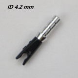 12pcs Arrow Pin Nocks Size L Arrow Nock +Aluminum Pin  For ID 4.2 mm 6.2 mm Carbon Arrow Shaft DIY Archery Accessories