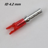 12pcs Arrow Pin Nocks Size L Arrow Nock +Aluminum Pin  For ID 4.2 mm 6.2 mm Carbon Arrow Shaft DIY Archery Accessories