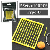 5Set=500PCS Carp Fishing Accessories Micro Bait Stopper Boillies Bait Stop Bead Carp Bait Holder for Hair Rig Tackle Accessories