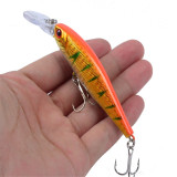 1pcs Classic Minnow Fishing Lure Hard Artificial Bait Bionic 3D Eyes 10cm 9.4g Fishing Wobblers Crankbait Plastic Fish Tackle