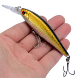 1pcs Classic Minnow Fishing Lure Hard Artificial Bait Bionic 3D Eyes 10cm 9.4g Fishing Wobblers Crankbait Plastic Fish Tackle