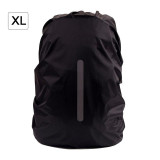 IKSNAIL Reflective Waterproof Backpack Rain Cover Outdoor Sport Night Cycling Safety Light Raincover Bag Camping Hiking 55L Bags