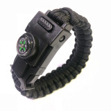 4mm Survival Paracord Bracelet LED Multi-function Bracelet Survive Outdoor Emergency 550 Paracord Camping Hiking Rscue Hand Rope