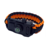 4mm Survival Paracord Bracelet LED Multi-function Bracelet Survive Outdoor Emergency 550 Paracord Camping Hiking Rscue Hand Rope