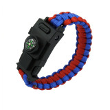 4mm Survival Paracord Bracelet LED Multi-function Bracelet Survive Outdoor Emergency 550 Paracord Camping Hiking Rscue Hand Rope