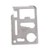 11 In 1 Outdoor Multifunction Credit Card Knife Survival Camping Hunting Tactical Knife Utility Hand Tools Pocket Multitool Card