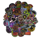 50pcs Waterproof Vinyl Bicycle Stickers Motorcycle Scooter Decals Phone Laptop Travel Luggage Bike Stickers Skateboard Decals