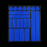 Bike Reflective Stickers Motorcycle Bicycle Reflector Cycling Warning Reflector Film Decal Tape Bicycle Sticker Bike Accessories