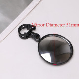 1PC Round Bicycle Rearview Handlebar Mirrors Mountain Bike Cycling Rear View Mirror Wide Angle Convex Mirror Bicycle Accessory