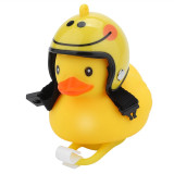 New Bicycle Duck Bell with Light Broken Wind Small Yellow Color Duck MTB Road Bike Motor Helmet Riding Cycling Accessories 2020