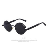 MERRY'S Vintage Women Steampunk Sunglasses Brand Design Round Sunglasses Oculos de sol UV400