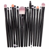 Lemoda Makeup Brushes Set 15pcs Eyebrow Highlighter Powder Foundation Eye Shadow Brush Cosmetics Professional Makeup Brush