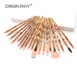 ORIGIN ENVY 20pcs Diamond Makeup Brush Set Eye Brush Beauty Tools Fan Powder Eyeshadow Contour Beauty Cosmetic For Make Up Tool