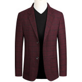NYC BALLERS -  Men Casual Blazers,  Single Breasted, Plaid Fashion
