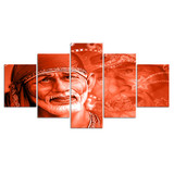 Posters Prints 5 Piece Shirdi Sai Baba Canvas Art Hindu God Wall Art Painting Wall Pictures