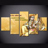 5 Piece Wall Art Hindu God Picture Canvas Space Posters Islamic Art Cuadros Posters God Canvas Painting