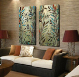 2 Piece Canvas Art Print Picture Tree Leaf Leaves Poster Painting Modern Wall Pictures For Living Room