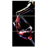 3 Pieces Wine Cupboard Bar Glass Posters Prints Painting Wall Art Canvas Painting Wall Pictures Living Room