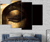 Gold Buddha Face Art Modern Wall Art Pictures HD Printed Canvas Painting Modular Pictures HD Paints