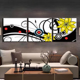 Modular Picture Canvas Wall Art Modern For Living Room Decor 3 Panel Still Life Flower Painting HD Print