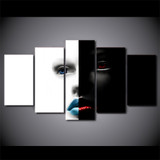 5 Piece Canvas Paintings Abstract Art Face Printed Home Decor Wall Pictures Living Room