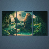 3 Panels Canvas Art Fantastic Rock Land Home Decoration Wall Art Painting Canvas Prints Pictures Living Room Poster