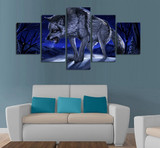 HD Printed The Wolf Moonlight Night Painting Canvas Print Room Decor Print Poster Picture HD Printed The Wolf Moonlight Night Painting Canvas Print Room Decor Print Poster Picture