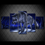 HD Printed The Wolf Moonlight Night Painting Canvas Print Room Decor Print Poster Picture HD Printed The Wolf Moonlight Night Painting Canvas Print Room Decor Print Poster Picture