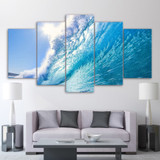 5 Piece Canvas Art HD Print Home Decor Water Sea Sun Paintings Living Room Wall Poster Picture
