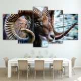 5 Pieces Wall Art Picture Goat Home Decoration Canvas Print Painting Beautiful Living Room Printed