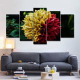 5 Panel Painting Canvas Flower Wall Art Picture Home Decoration Living Room Canvas Print Painting