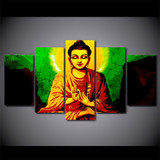 5 Piece Canvas Art HD Print Lord Gautama Buddha Poster Wall Paintings Living Room
