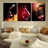 HD Printed 3 Piece Canvas Vineyard Vines Red Wine Glass Living Room Painting Wall