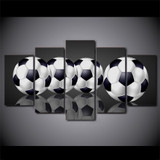 HD Printed 5 Piece Canvas Art Abstract Soccer Painting Wall Picture Sport Poster And Prints