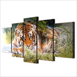 HD Printed Tiger Painting On Canvas Room Decoration Print Poster Picture