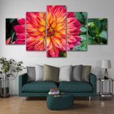 Modern Wall Art Pictures Posters 5 Panel Beautiful Flower Plants Living Room HD Printed Painting