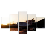 5 Pieces Skateboard Extreme Sport Sunshine Modular Poster HD Prints Canvas Paintings Wall Art Pictures