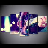 5 Piece Canvas Art HD Printed Classical Guitar Painting Music Instrument Wall Pictures Living Room