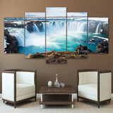 Modular Pictures Waterfall 5 Piece Poster Wall Art Modular Paintings Kitchen Wall Pictures Canvas Painting Modular Pictures Waterfall 5 Piece Poster Wall Art Modular Paintings Kitchen Wall Pictures Canvas Painting