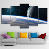Canvas Paintings Printed 5 Pieces Cosmic Planets Wall Art Canvas Pictures Bedroom Modular Home Decor