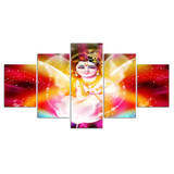 5 Pieces Shiva Hinduism Hindu Triad Canvas Prints Painting Wall Art Modular