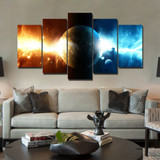 HD Printed Cosmos Galaxy Painting On Canvas Room Decoration Print Poster Picture