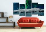 HD Printed Aurora Borealis Scenery 5 Piece Canvas Art Painting Wall Room Home Decor Print Poster