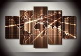 HD Printed Map Group Painting Wall Art Room Decor Print Poster Picture Canvas