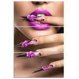 Beauty Decorative Pictures 3 Pieces Modular Canvas Prints Make-up Picture Beauty Shop Wall Art Decoration