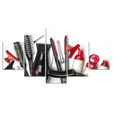 Modular Pictures 5 Panels Hair Salon Pictures Canvas Painting Wall Art Pictur Print Paintings