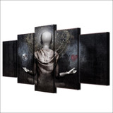 HD Printed 5 piece Canvas Prints Abstract Buddha Paintings for Living Room on The Wall