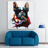100% Handmade Modern Abstract Oil Painting On Canvas Cool Dog Animal Paintings Home Decor